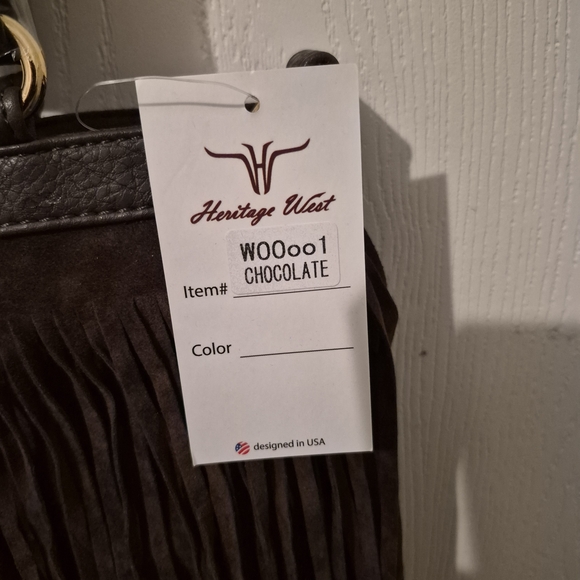 Heritage Brown Fringe Women's Bag - Picture 3 of 10